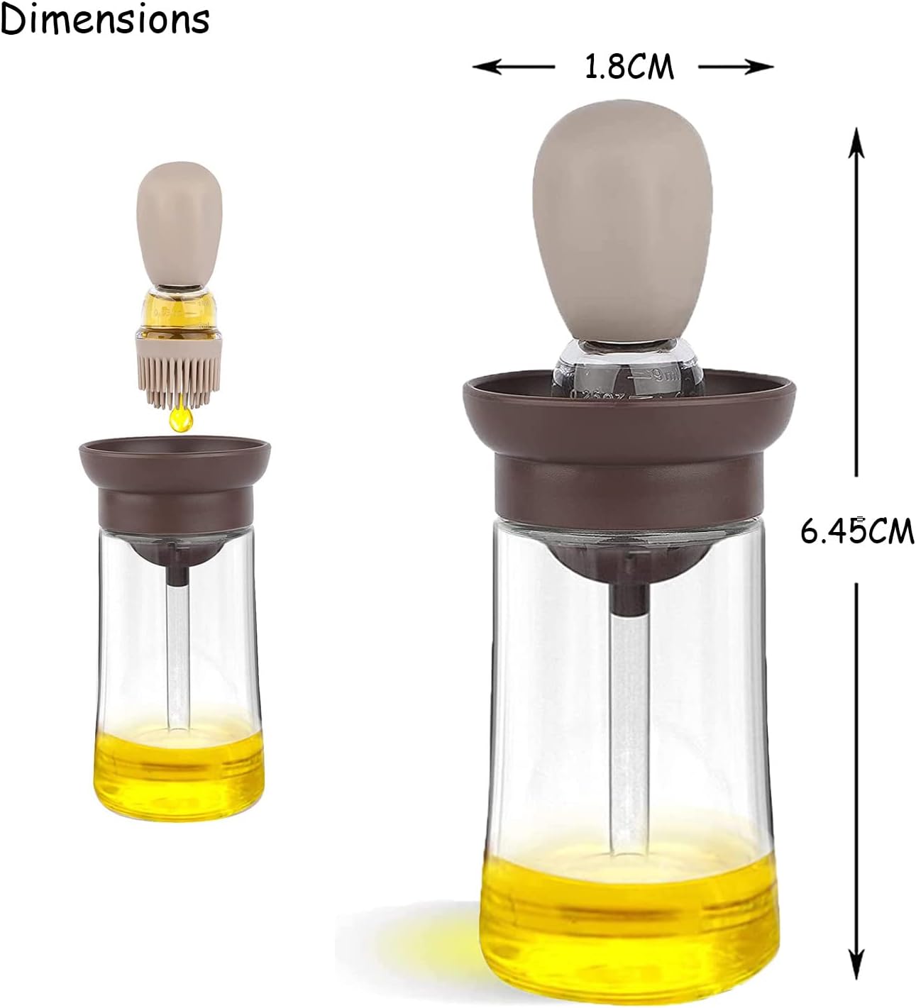 Silicone Oil Brush Bottle for Cooking