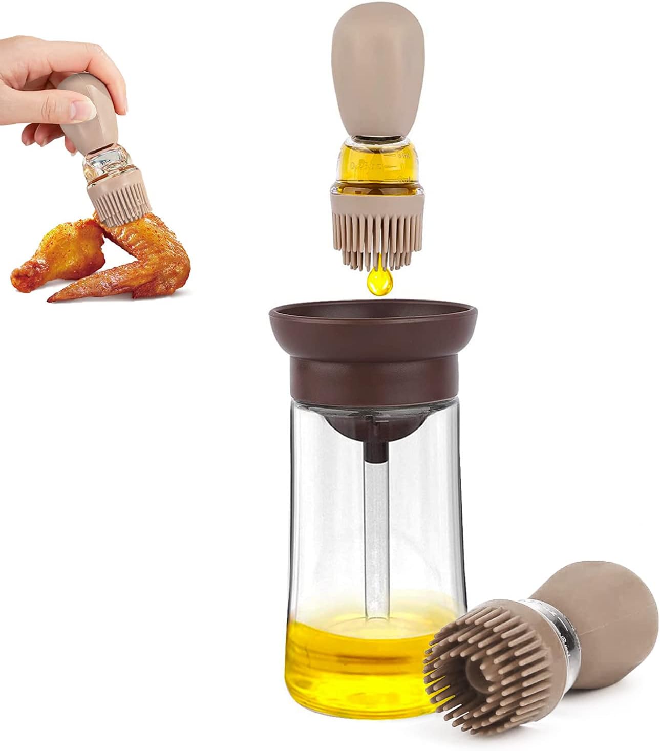 Silicone Oil Brush Bottle for Cooking